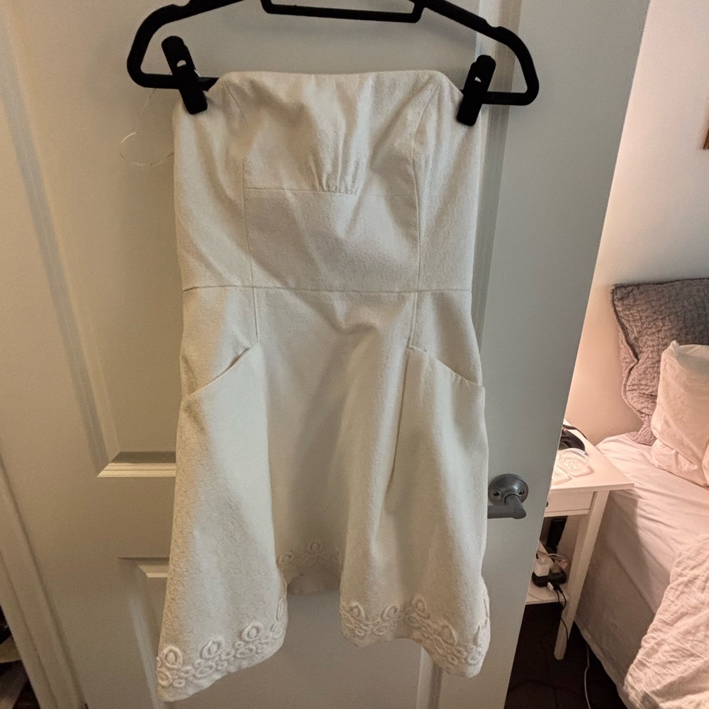 Lilly Pulitzer Cream Strapless Dress